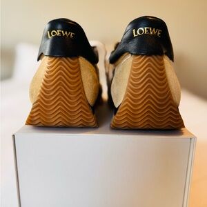Loewe Cream and Black Men's Sneakers